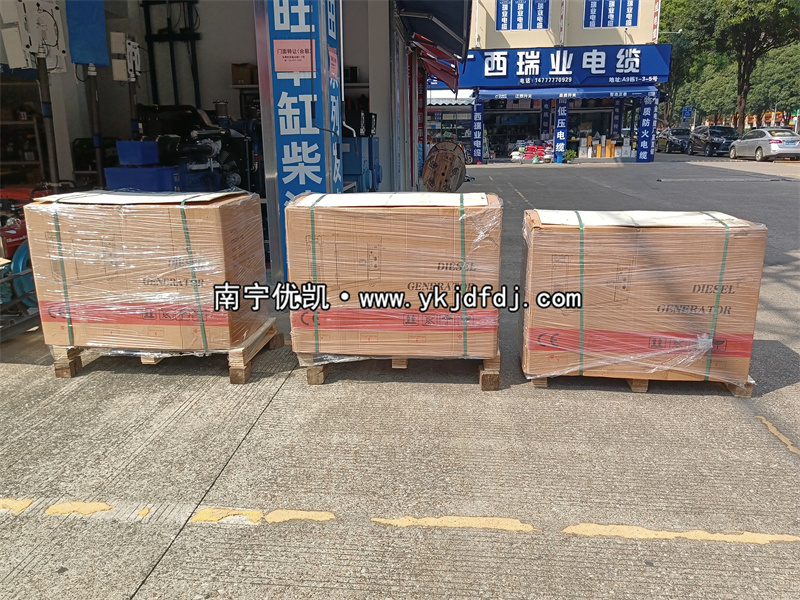 2025年10月20日，3臺低噪音8kw柴油發電機組裝車發貨河池羅城